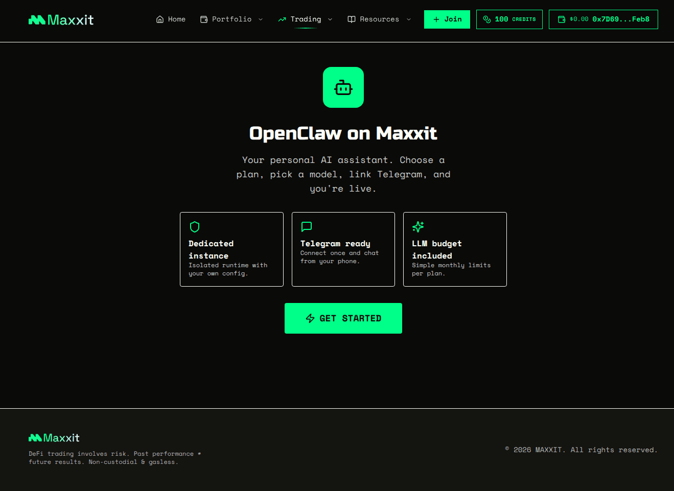 OpenClaw landing page